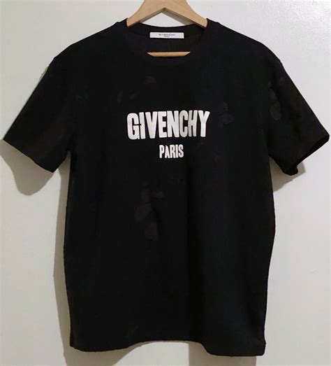 givenchy collar black shirt|givenchy distressed t shirt.